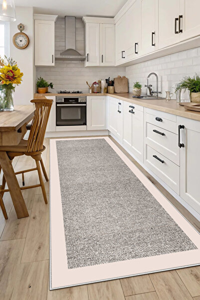 Evimle Makinede yıkanabilir kaymaz taban leke tutmaz mutfak halısı salon halı...