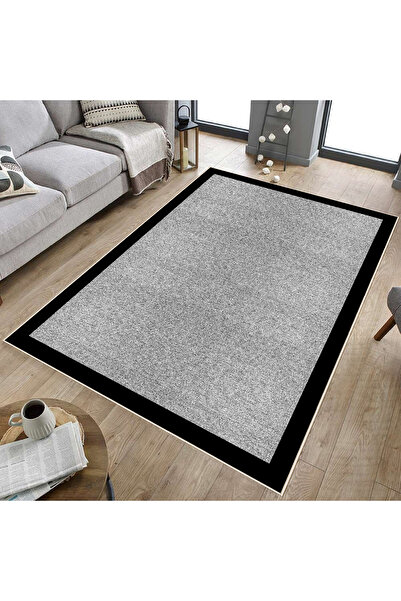 Hülya Home Kırçıl Desenli Dijital Baskı Yıkanabilir Kaymaz Taban Ince Salon H...