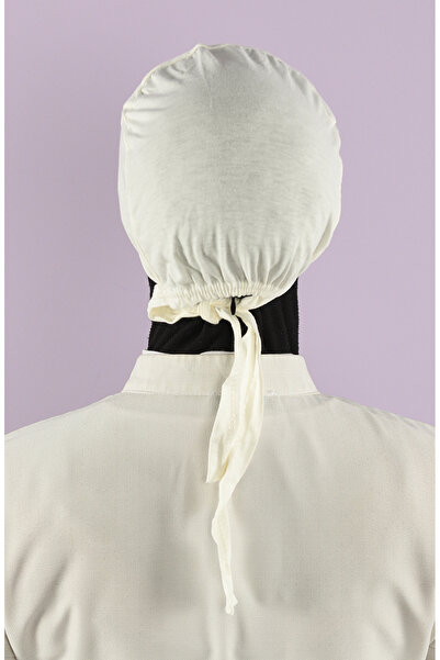 sefamerve Ecru Seamless Bonnet - 90100-03 Model