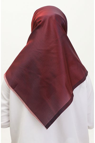 sefamerve Απλό κασκόλ Dark Claret Red - Μοντέλο 1266-60