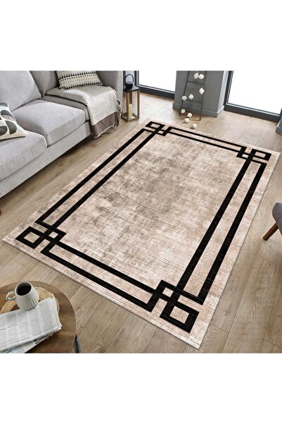 Hülya Home Dijital Baskı Yıkanabilir Kaymaz Taban Salon Halısı Mutfak Halısı ...