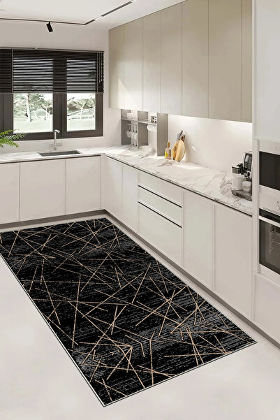 Evimle Makinede yıkanabilir kaymaz taban leke tutmaz mutfak halısı salon halı...