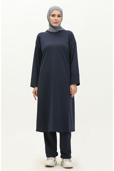 sefamerve Σετ αθλητικών φόρμας Navy Blue Two Thread - 3040-01