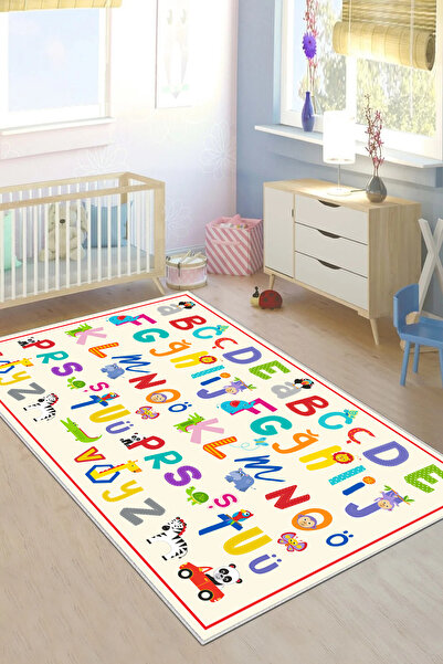 Hülya Home Çocuk odası Genç odası Oyun Halısı Kaymaz Taban Yıkanabilir
