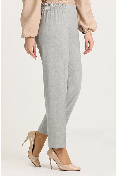 sefamerve 1983C-03 Model Gray Elastic Waist Trousers