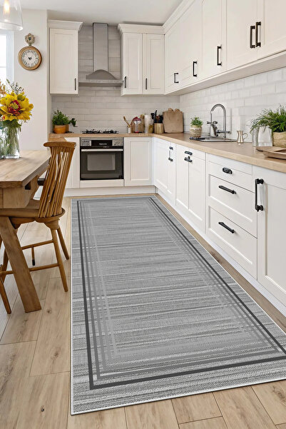 Evimle Makinede yıkanabilir kaymaz taban leke tutmaz mutfak halısı salon halı...