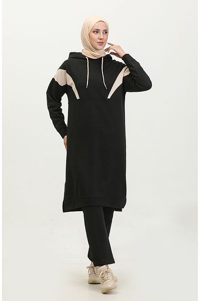 sefamerve Φόρμα Φόρμας Color Garnish 3026-03 Μαύρο