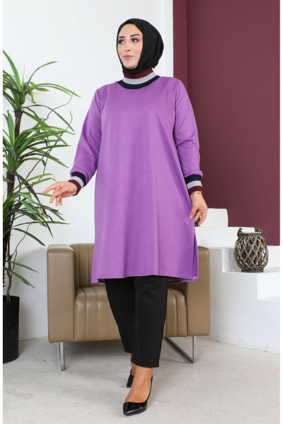 sefamerve Tunica cu nervuri marime liliac - 2030-05