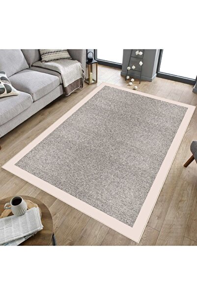 Hülya Home Kırçıl Desenli Dijital Baskı Yıkanabilir Kaymaz Taban Ince Salon H...