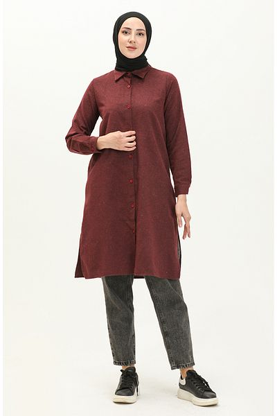 sefamerve Tunica Rosie Claret 2559-04 - Detaliat cu fanta