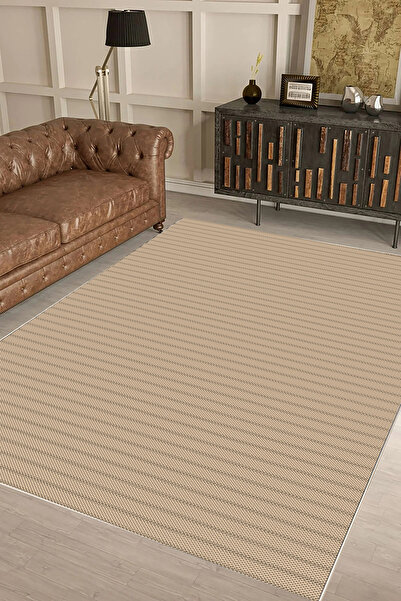 UZZA Salon Halısı Geometrik İskandinav Eskitmeli Dijital Baskı Yıkanabilir Ka...