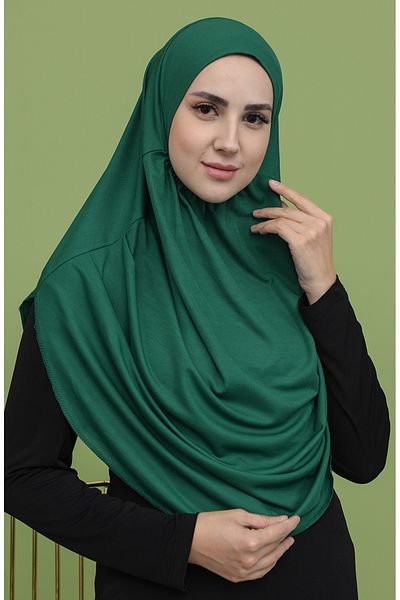 sefamerve Emerald Green Prayer Blanket - 1402-06 Model