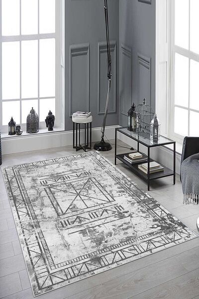 df home Dijital Baskı Yıkanabilir Kaymaz Taban Salon Halısı Mutfak Halısı Kor...