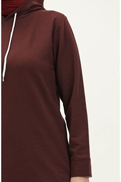 sefamerve Φούτερ Dark Cherry Hooded - Two Thread 23006-01