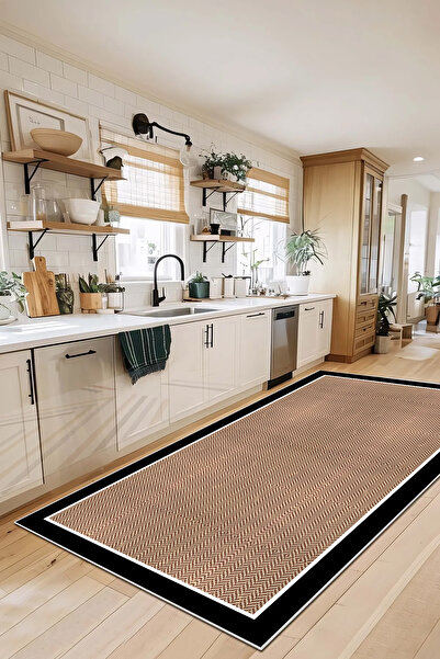 Evimle Makinede yıkanabilir kaymaz taban leke tutmaz mutfak halısı salon halı...