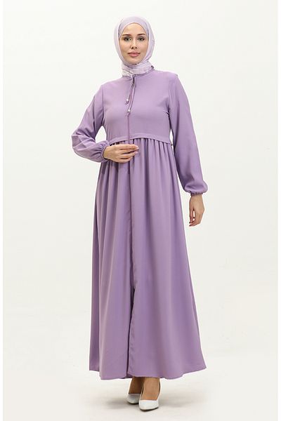 sefamerve Liliac Ferace - Plis și fermoar, Model 4525-07