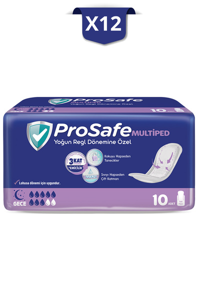 PROSAFE Multiped Extra Gece 10'lu X12