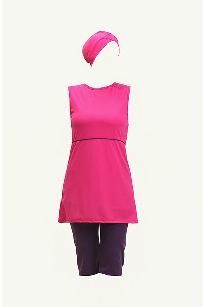 sefamerve Μαγιό Pink Plum Semi Closed Pool - 0120-05