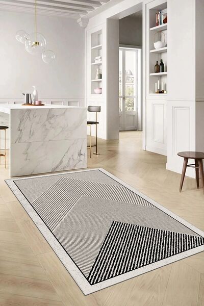 df home Kesme mutfak halısı Desenli Dijital Baskı Yıkanabilir Kaymaz Taban İn...