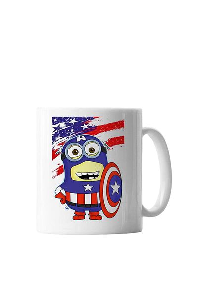OEM Cana albă personalizată cu Minion amuzant, INOVATIX®. 330 ml