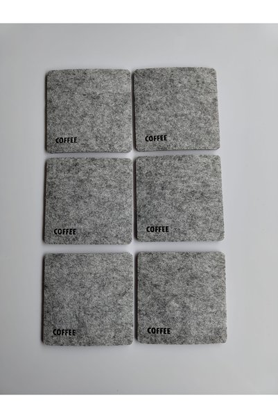 Home Elegance of Nature: Felt Coaster Set / 6 Pieces