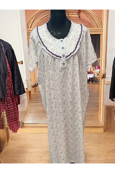 Ladnie iç giyim Mother's Cotton Nightgown