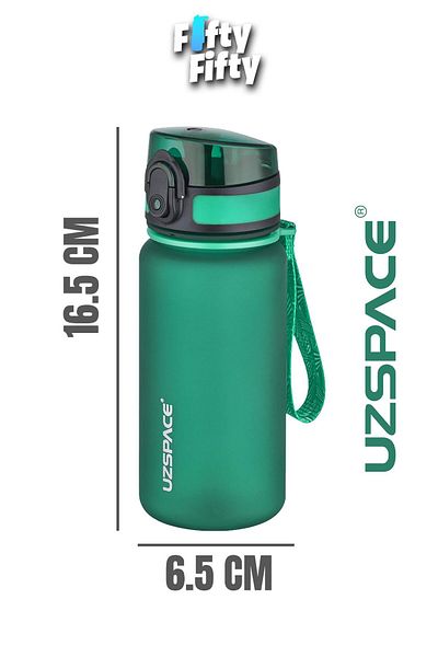 Uzspace 350 ml Softtouch Tritan Children's Water Bottle Without Straw -Ff350Mluzs