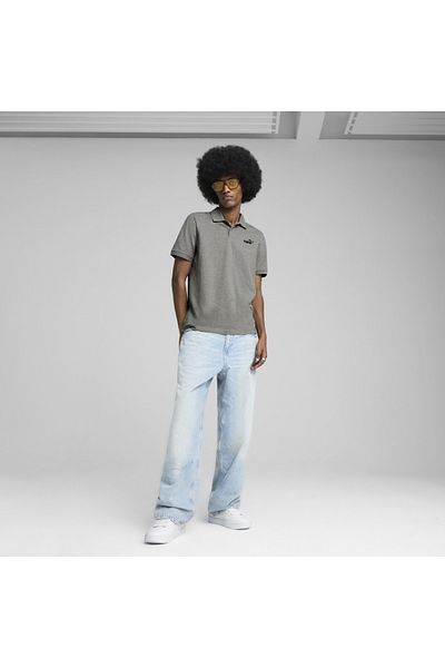 Puma Ανδρικό μπλουζάκι με γιακά πόλο Puma Essentials No 1 με λογότυπο Pique