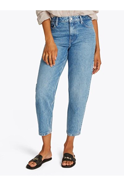 Tommy Hilfiger Women's Blue Mid Waist Skinny Leg Ankle Pants