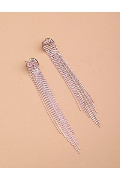 İLVİ Everardo Women Earrings Gold Color Pink Chain
