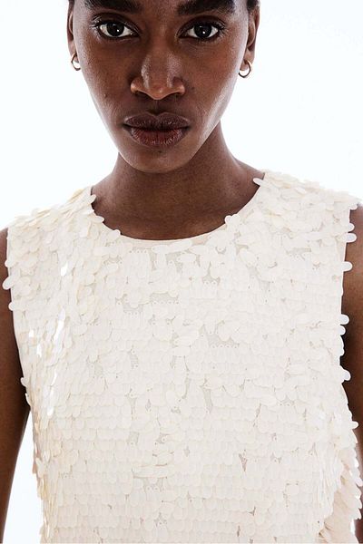 H&M Sequined vest top