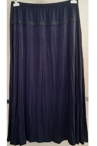 N.Y.YILDIZ Star New Trill Corset Fabric Stone Flared Oversize Unlined Flexible Drape Long Mother Skirt