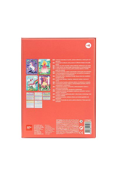 Apli Kids Joc educativ Mozaic cu diamante colorate, Lumea Feerica, Apli, 276 piese, +4 ani