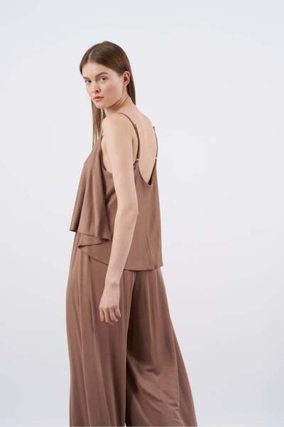 My Blog Barna pántos blúz nadrágkosztüm - 51052