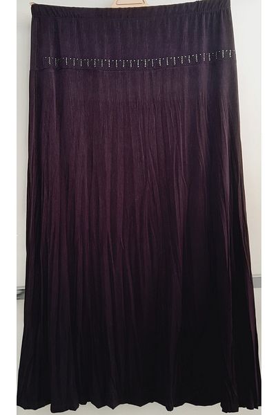 N.Y.YILDIZ Star New Trill Corset Fabric Stone Flared Oversize Unlined Flexible Drape Long Mother Skirt
