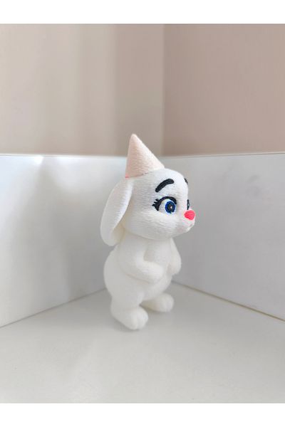Alwin3d Cute Rabbit Cake Decoration Blowing Candle