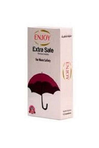 Enjoy Premium Extra Safe Condoms – 12 Pcs | Extra Lubricated, Durable Latex, Secure Fit