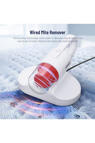 EqiEch Mite Removal Vacuum Cleaner, Handheld Mite Remover,14Kpa 400W High Power Vacuum