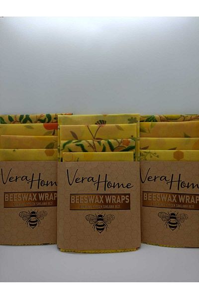 Vera Food Verafood Beeswax Storage Cloth Limited Edition 2 Series (35*35 Cloth, 35*35 Cloth, 35*35 Cloth, 30*30 Cloth)