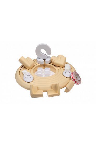 Empria Child Safety Kit - Soft Tape and Corners, Door Stops, Drawer and Socket Safety Guards, Cream