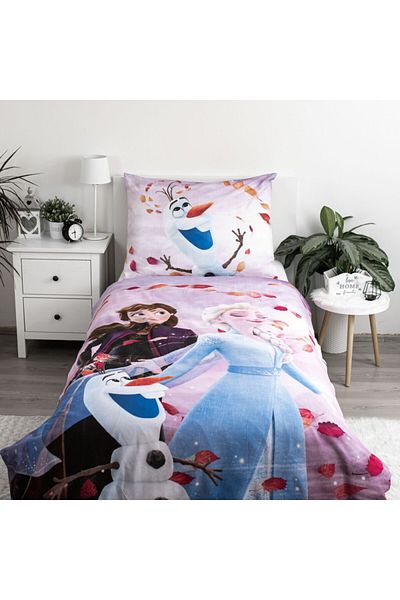 Frozen 2-piece bed linen set, Duvet cover, 140x200 cm, pillowcase, 70x90 cm, Multicolor, Wind, Frozen