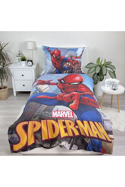 SPIDERMAN 2-piece bedding set, Duvet cover, 140x200 cm, pillowcase, 70x90 cm, Multicolor, Spiderman