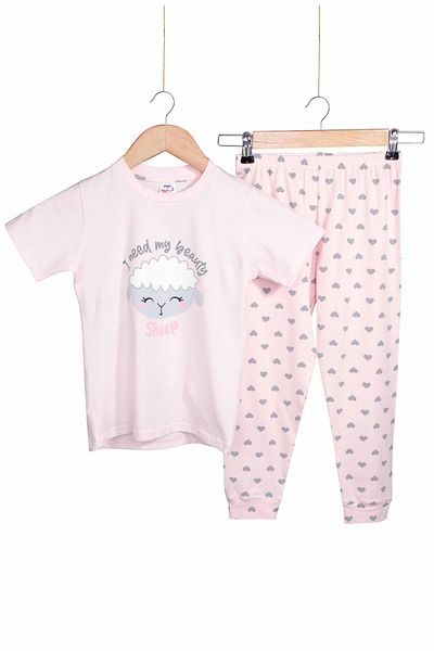 DOMİKİDS Domikids Girl's Pajama Set 2025 Summer Collection