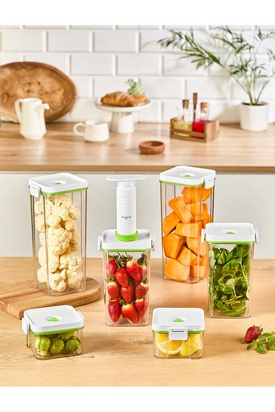 Respirox Home Vacuum Storage Container Set with 6 Manual Pumps