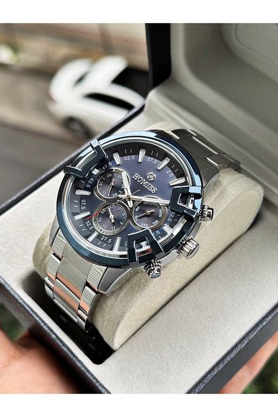 Homies With Steel Calendar Multifunction Guaranteed Men's Wrist Watch Wristband Gift Hmmfk3E