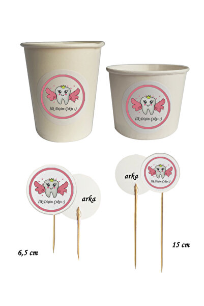 BEYHAN BAYHAN 40 Parça Pembe Diş Perili İlk Dişim Çıktı Kürdan Seti - Bardak ...