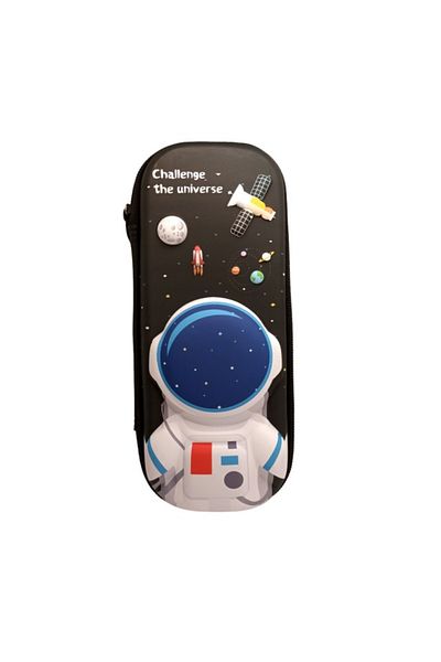 Empria 3d Pencil Case, Compartmentalized, Embossed Images, Zipper Closure, For School And Kindergarten
