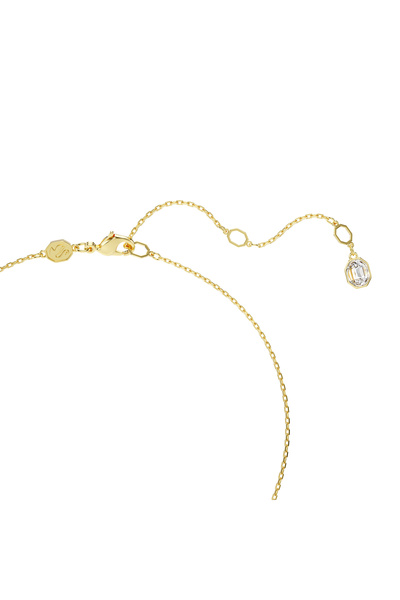 Swarovski Idyllia Kolye, Karışık kesimler, Çiçek, Mavi, Altın rengi kaplama