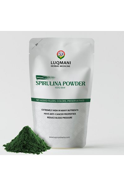 Luqmani herbs Spirulina Powder 100 gram Pack Promotes Healthy Weight Management