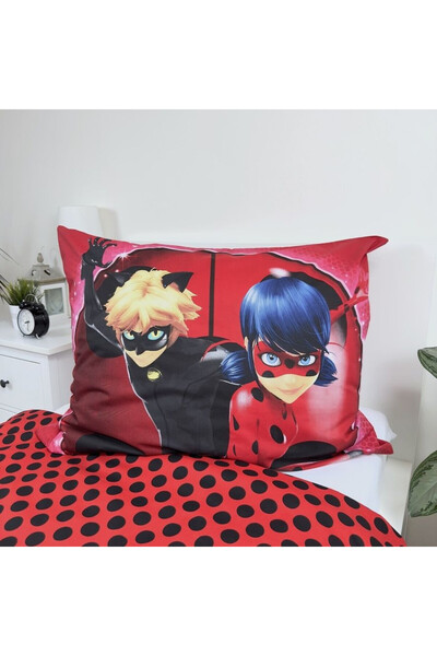 Miraculous 2-piece bed linen set, Duvet cover, 140x200 cm, pillowcase, 70x90 cm, Multicolor, LadyBug